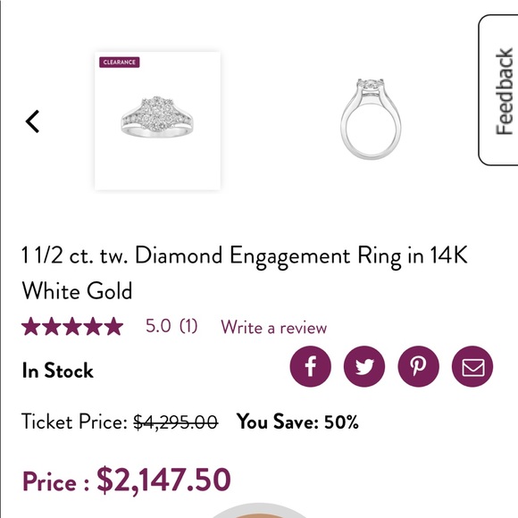 Littmans diamond engagement ring - Picture 2 of 3